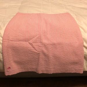 Lilly Pulitzer Pink Seersucker skirt